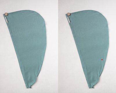 2er Bundle Turban Handtücher von Curly N Covered  aus zertifiziertem Bambusstoff in der Farbe Mint Grün